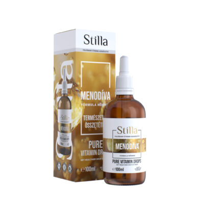 MENODÍVA CSEPPEK – HŐHULLÁMOKRA, HANGULATINGADOZÁSRA ÉS A VÁLTOZÓKORI FELBORULT HORMONEGYENSÚLYRA – 100 ML