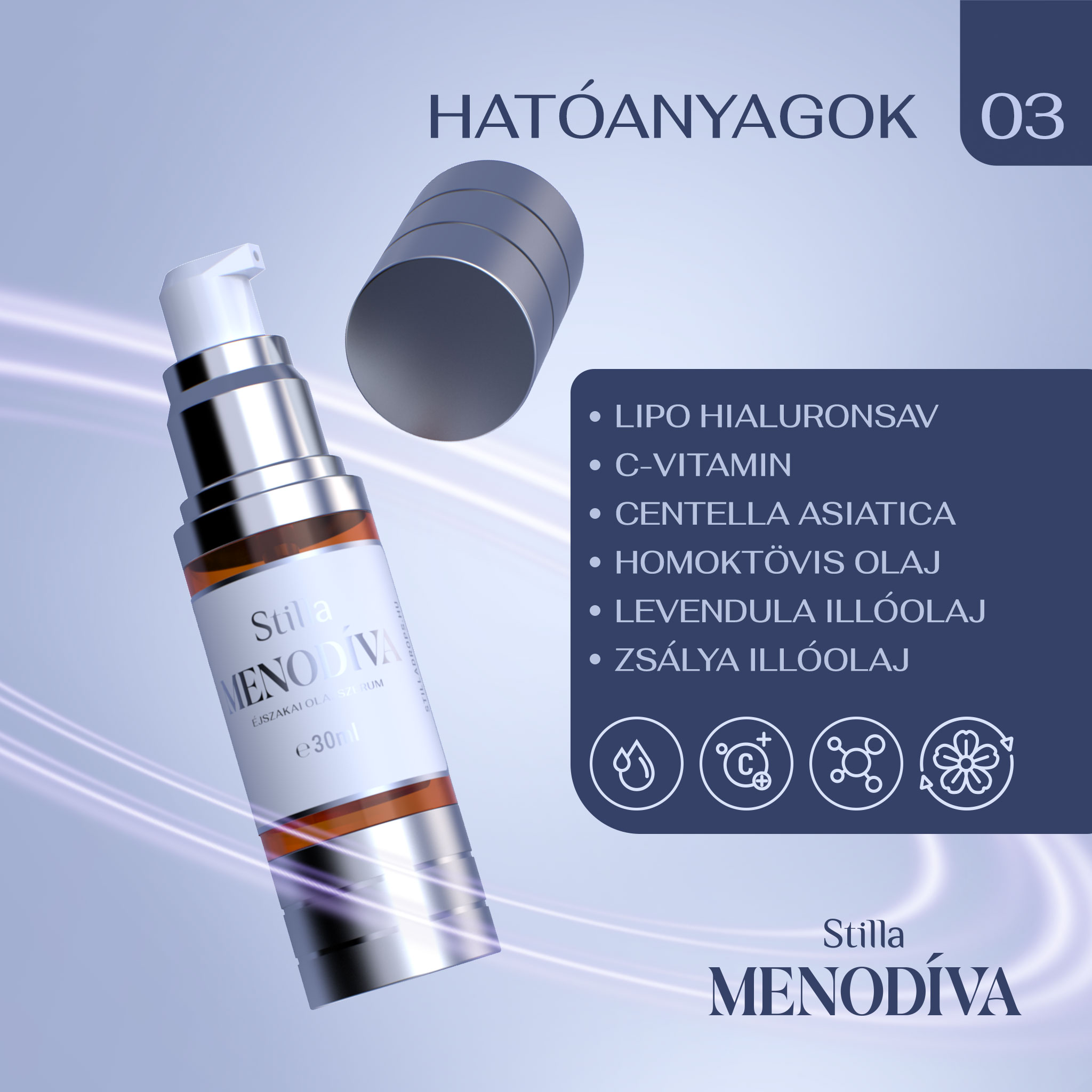 MenoDíva Éjszakai Olajszérum – 30 ml - Image 4